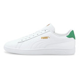 Tenis Puma Smash V2 Hombre-blanco/verde