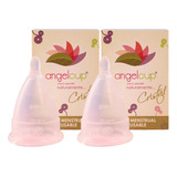 Copa Menstrual Angelcup® Cristal X2 De Silicona Certificada