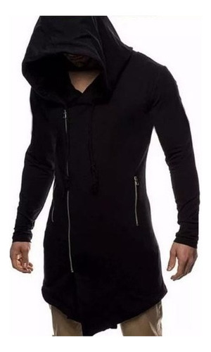 Campera Saco Tapado Capa Capucha Larga Assassins Hombre