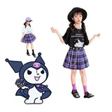 Conjunto De Falda Plisada Cosplay Kuromi Jk For Niños