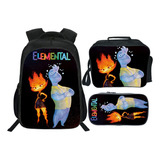 Nuevo Mochila Escolar Con Estampado Crazy Element City Eleme