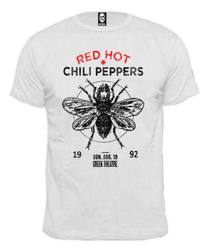 Remera Red Hot Chili Peppers Mosca Algodón Premium Peinado