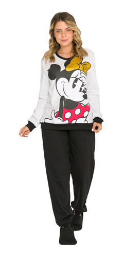 Pijama Longo Feminino Minnie Disney 26.03.0049