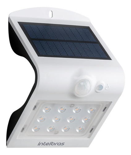 Arandela Solar Integrada Intelbras Asi 220 Luz Branca Cor Br