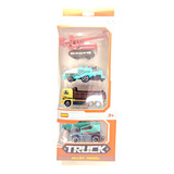 Set X 4 Maquinas Construccion Camion Colecccion Metal 1:64