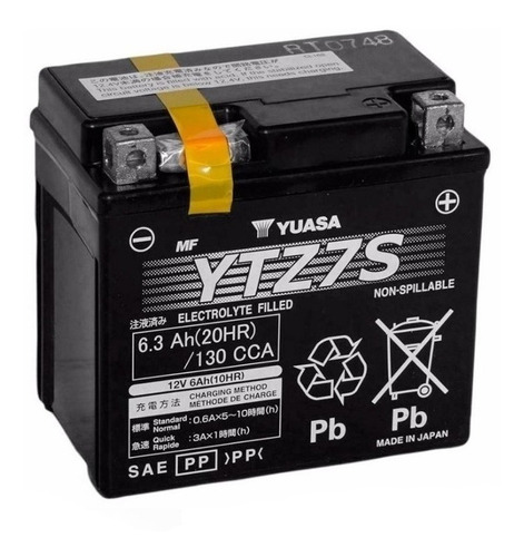 Bateria Yuasa Ytz7s Origen Japon Original De Honda Yamaha