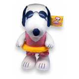 Peluche Snoopy Playero Con Salvavidas Peanuts Original