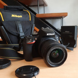  Nikon Kit D5600 18-55mm + Bolso. Usada Impecable