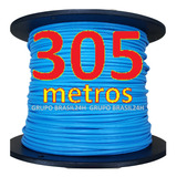 Cabo Rede Cat5e Azul 305m Cat5-e Cat-5e Utp Lan Cca Connect