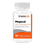 Calcio / Mega Cal 1000mg / Vitamin Life (90 Tabletas)