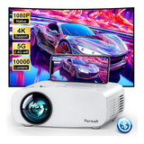 Pericat 5g Wifi Projector Bluetooth,10000l Native 1080p Outd