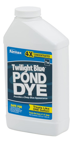 Pond Logic Pond Dye, Cuarto, 1 Cuarto De Galón, Azul Twiligh