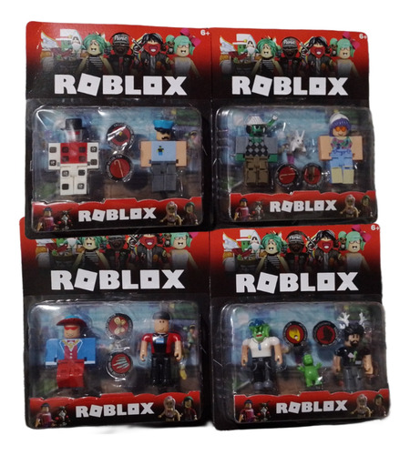 Pack X8 Muñecos Roblox Y 10 Accesorios Roblox Juguetes Lee