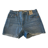 Short High Rise Levis Mujer 100% Original Azul Claro