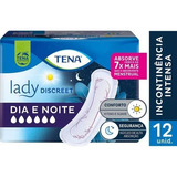 Absorvente Tena Lady  Discreet Dia E Noite 12 Unidades 