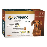 Simparic 20 Mg - 03 Comprimidos - Para Cães De 5,1 - 10 Kg