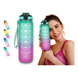 Termo Motivacional De Colores Botella De Agua De Moda 1 Lt