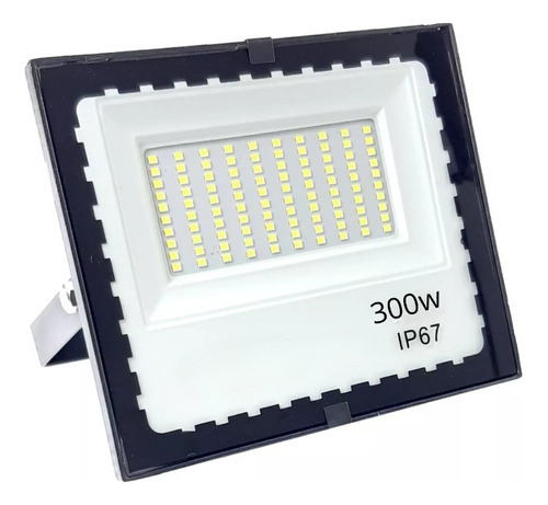 Refletor Led Zem 300w Smd Prova D´água Ip67 Holofote 6500k Cor Da Carcaça Preto Cor Da Luz Branco-frio 110v/220v