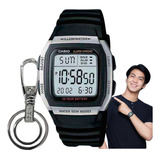 Relógio De Pulso Casio Digital Preto W-96h-1avdf + Chaveiro