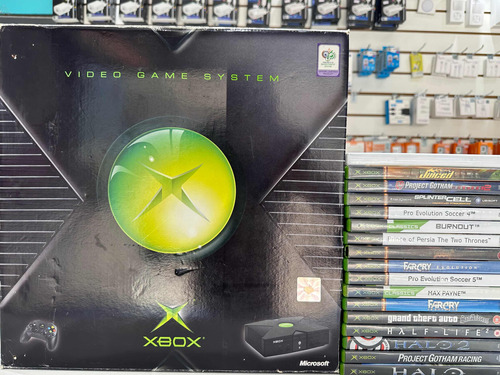 Xbox Clássico + 32 Jogos Originais + 3 Controle
