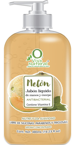 Jabón Líquido Para Manos Y Cuerpo Melon 480ml 