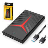 Hd Externo 500gb Usb 3.0 - P/ Notebook Ps4 Ps5 Xbox Pc Alta Velocidade Slim Ideal Para Jogos E Dados Portátil Compacto Rápido Preto C/ Led E Garantia