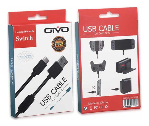 Cable Usb Tipo C De Carga Compatible Con Switch Ps5 Series X