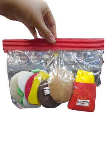 Set Hamburguesa Con Papas Peluche Sebigus