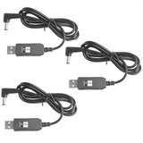 Pack 3 Step Up Usb Elevador Dc-dc, 5v, A 12v, 700ma, 5.5mm