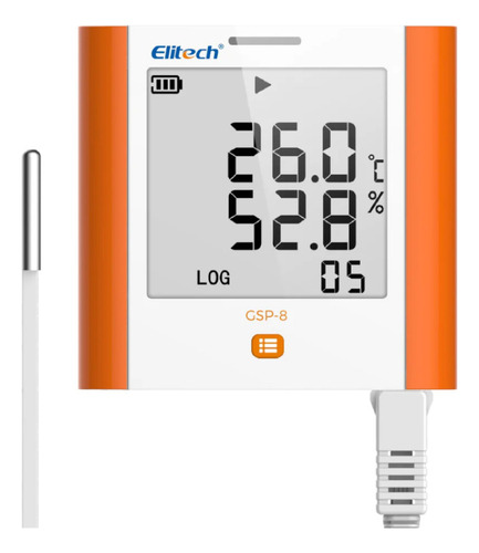 Registrador Datos De Temperatura Y Humedad Datalogger Gsp-8