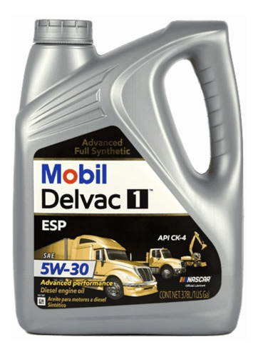 Aceite Mobil Delvac1 5w30 Motor Diesel Sintetico Api Ck-4