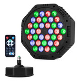 Cañon De Leds 36x1w Rgb Multicolor Audio Rítmico Con Bocina