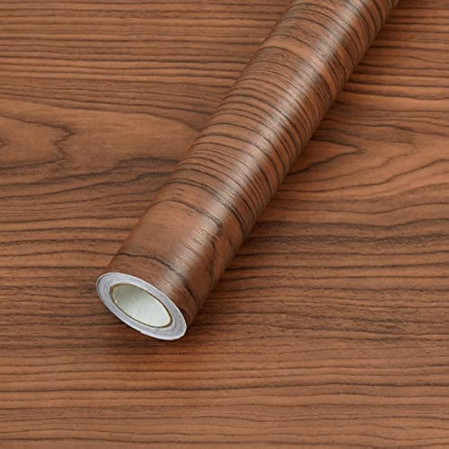 Wenmer 17.7 X78.7 Wood Peel And Stick Wallpaper Brown W