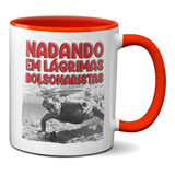 Caneca Color Lula Mergulhando Em Lágrimas Bolsonaristas!