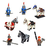 8 Bonecos Melhor Coleção Como Cavalos E Cavaleiros Medieval