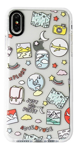 Funda Diseño Travel Antigolpe Para iPhone Varios Modelos