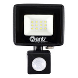 Foco Proyector Led Con Sensor 10w Sec Exterior Pack 3