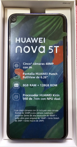 Celular Huawei Nova 5t Poco Uso 
