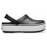 Crocs Crocband Platform Clog Black-white C205434-066