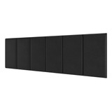 Cabeceira Dubai Dobrável Box King Size 1,95cm Corino - Preto