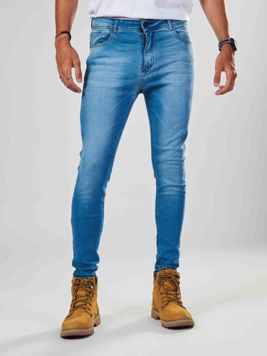 Jeans Skinny Elastizados Para Hombre Precio Promocional