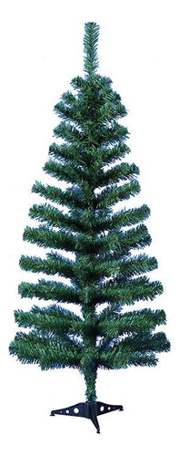 Árvore Natal 1,20cm C/120 Galhos Cheio Pinheiro Verde Luxo Cor Verde-escuro