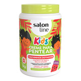 Salon Line Creme Para Pentear Kids Cachinhos Definidos 1kg