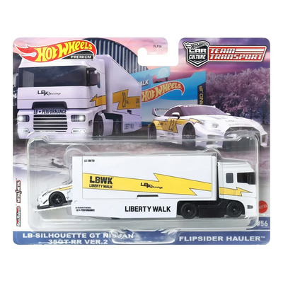 Hot Wheels Team Transport Lb Nissan Gt Rr Y Flipsider #56 Cor branca | Parcelamento sem juros