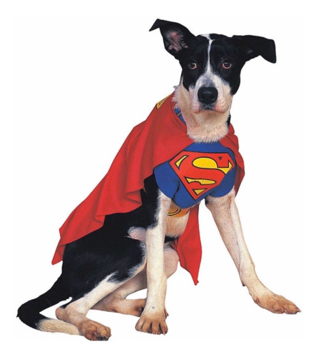 Disfraz Para Perro Superman Halloween Todas Las Tallas