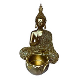 Buda Siddhartha Dorado Meditando Figura Decorativa Adorno