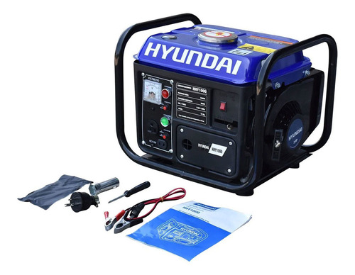 Generador Portátil Hyundai Hhy1000 1000w Monofásico 110v A Gasolina