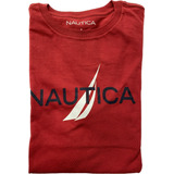 Camiseta Nautica Estampado Cuello Redondo 100% Original