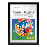 Quadro Sonic Origins Sega Master System Tectoy Br A3 33x45cm