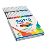 Marcador Escolar Giotto Turbo Color - 36 Colores